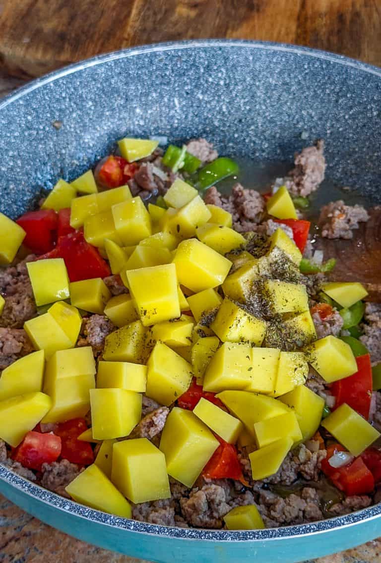 Moms Picadillo Con Papa Ground Beef With Potatoes CookMexican